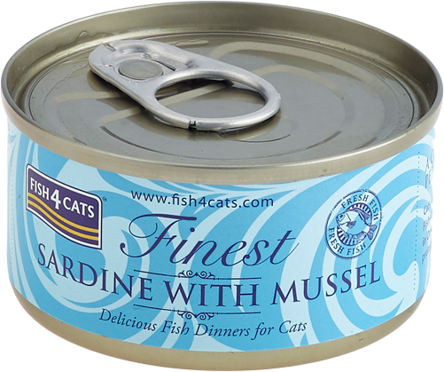 Fish4Cats Konzerva pro kočky Finest sardinka s mušlemi 70 g
