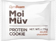 GymBeam MoiMüv Protein Cookie dvojitá čokoláda 75 g