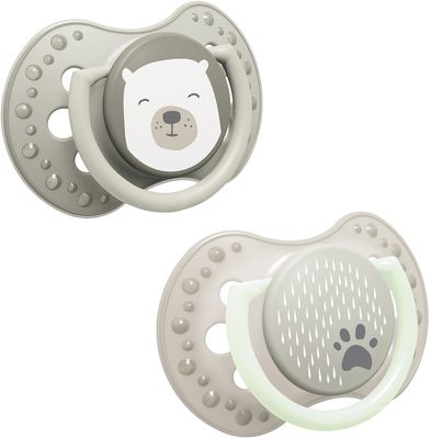 LOVI Dudlík silikonový dynamický Buddy Bear 3-6m 2 ks
