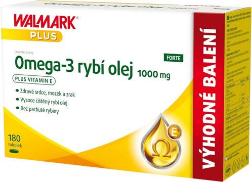 Walmark Omega-3 rybí olej 1000 mg 180 tobolek