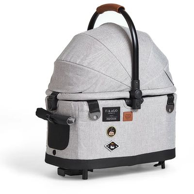 FIKAGO Kočárek pro kočky / psy Flytta Plus Grey Husky