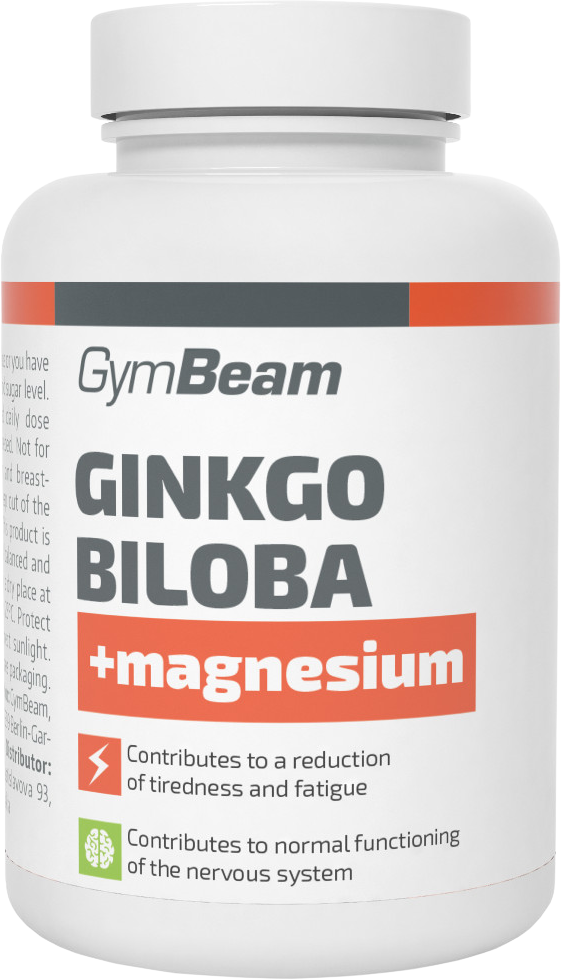 GymBeam Ginkgo Biloba + Magnézium 90 kapslí