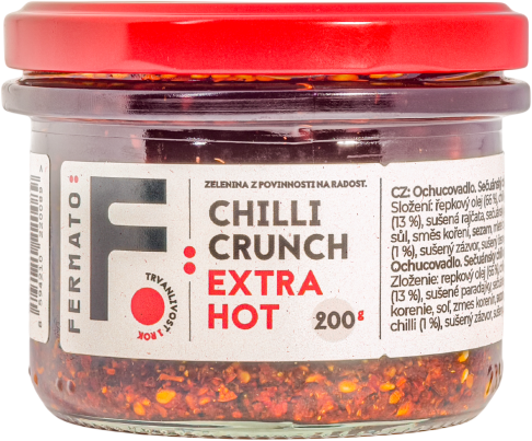 Fermato Sečuánský chilli olej - Crunch Extra Hot 200 g