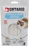 Ontario Pochoutka lízací extra tuňák a losos 5 x 14 g