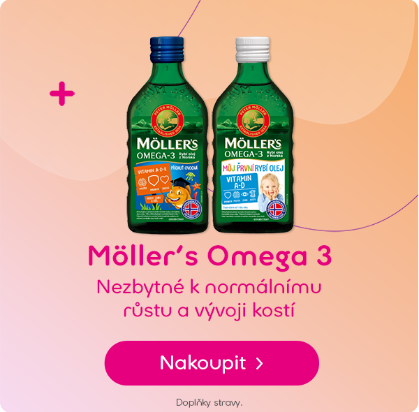 Möller's Omega 3	 Nezbytné k normálnímu růstu a vývoji kostí	