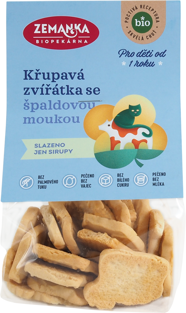 Zemanka Špaldová bio zvířátka 100 g