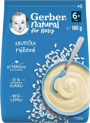 Gerber Natural rýžová krupička 180 g