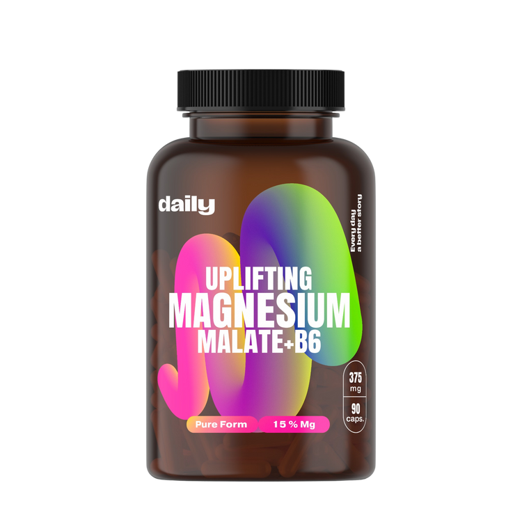Daily Uplifting Magnesium Malate + B6 90 kapslí