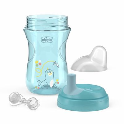 Chicco Hrneček Advanced se slámkovým náústkem teal, 12m+ 266 ml