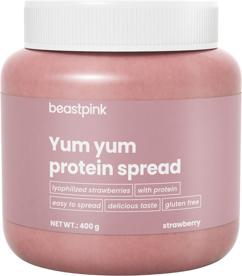 GymBeam Yum Yum Proteinová pomazánka jahoda 400 g