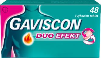 Gaviscon Duo Efekt Žvýkací tablety 48 ks