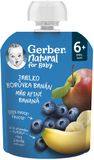 Gerber Natural kapsička jablko, borůvka a banán 90 g