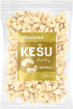 Allnature Kešu jádra natural 500 g