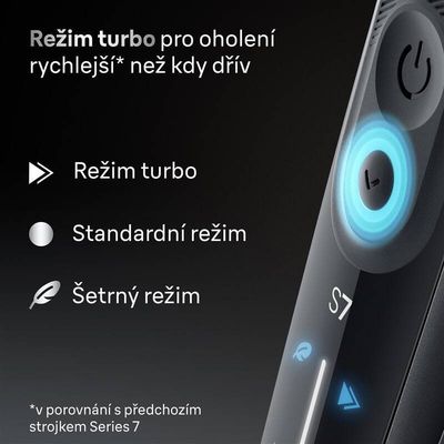Braun Series 7 72-G1200s, Elektrický holicí strojek - Šedá