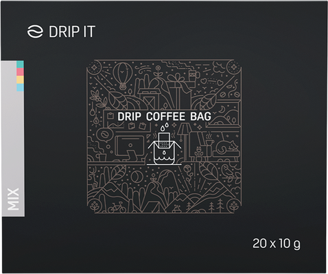 Drip it Káva ve filtru Mix 4 druhů 20 x 10 g