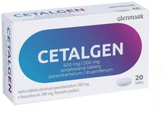 Cetalgen 500mg/200mg, 20 tablet 20 ks