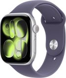 Apple Watch 11 GPS 42mm Silver Aluminium Case with Purple Fog Sport Band - M/L