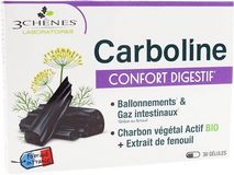 Carboline Comfort Digestif rostlinné uhlí 30 kapslí