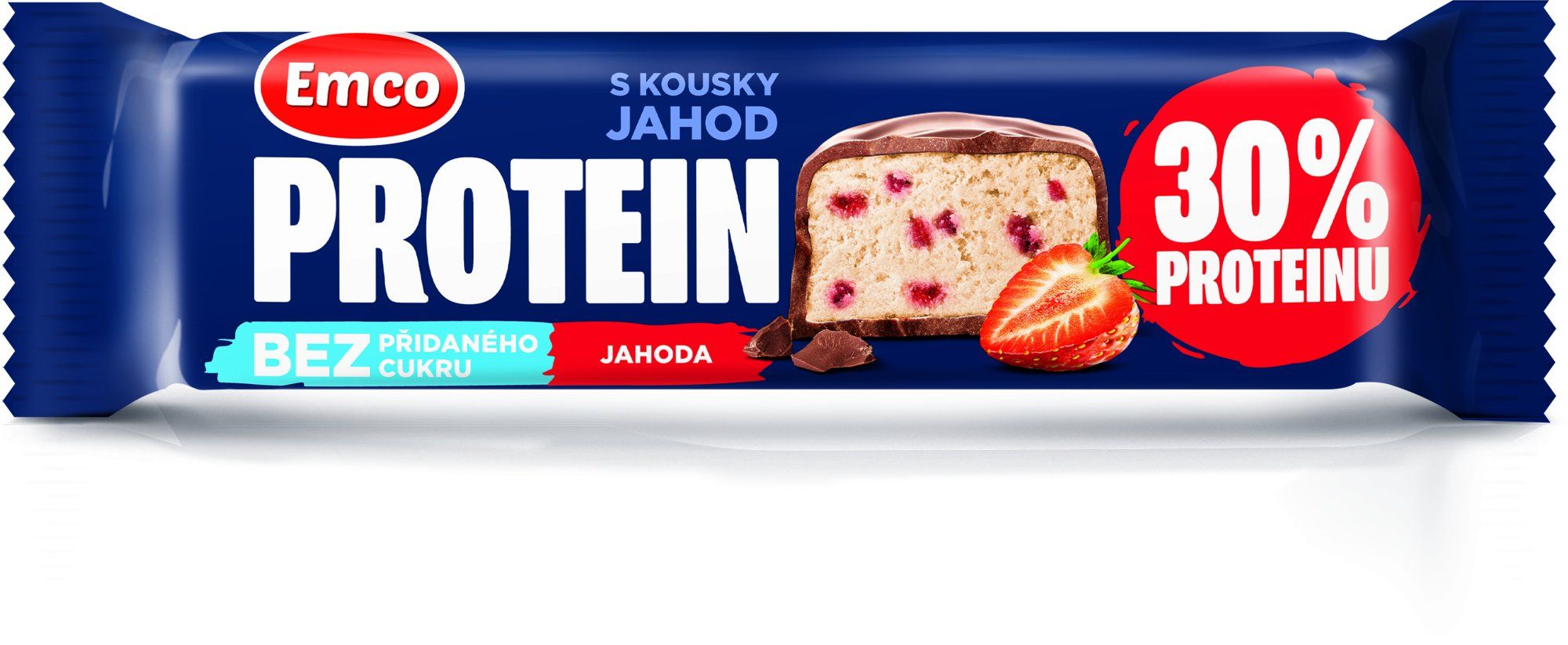 Emco Proteinová tyčinka jahodová 50 g