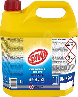 Savo Original fertőtlenítő elpusztítja a baktériumokat, vírusokat, algákat és gombákat. 4 kg