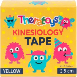 Theratoys Kineziologický tejp pro děti žlutý 5 cm x 5 m