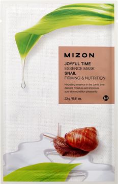 Mizon Joyful Time Essence Mask Snail Vyživující plátýnková maska se zpevňujícím účinkem 23 g