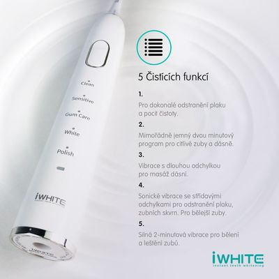 iWhite Sonický kartáček s aktivním uhlím