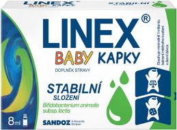 Linex ® Baby kapky, probiotika pro děti od narození 8 ml