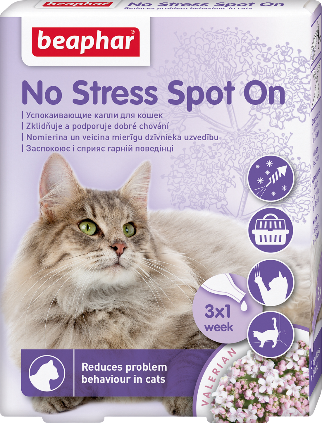 Beaphar No stress Spot on pro kočky 3 x 0.4 ml