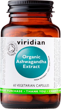 Viridian Ashwagandha Extract Organic 60 kapslí