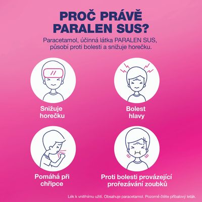 Paralen SUS 24mg/ml perorální suspenze 100 ml