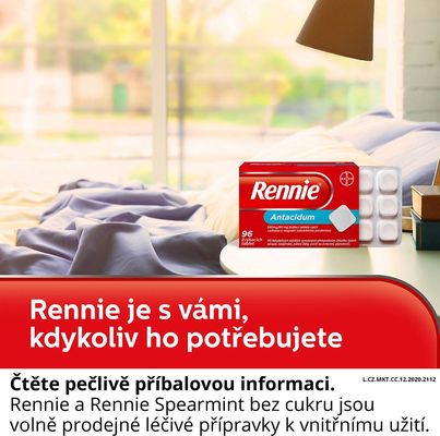 Rennie Žvýkací tablety 96 ks