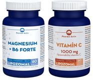 Pharma Activ Lipozomal Magnesium+B6 forte + Lipozomal Vitamin C 1000mg 2 x 60 kapslí