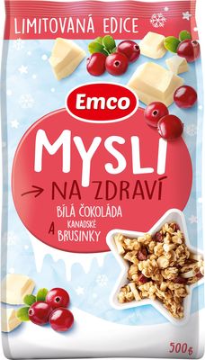 Emco Mysli brusinka a bílá čokoláda 500 g