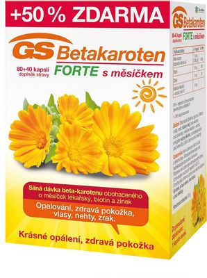 GS Betakaroten Forte s měsíčkem 120 kapslí