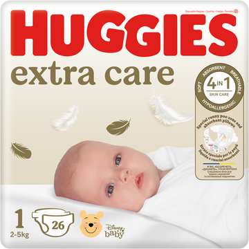 Huggies® Extra Care 1, 26 ks