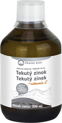 Pharma Activ Tekutý zinek + vitamín C 300 ml