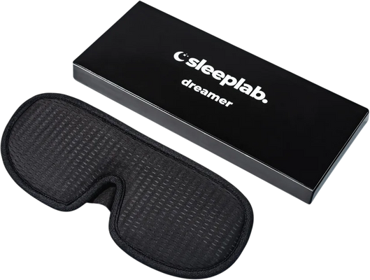 SleepLab Dreamer Maska na spaní černá 23.5 cm