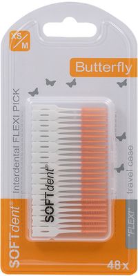 SOFTdent Butterfly dentální párátka Flexi Pick 48 ks