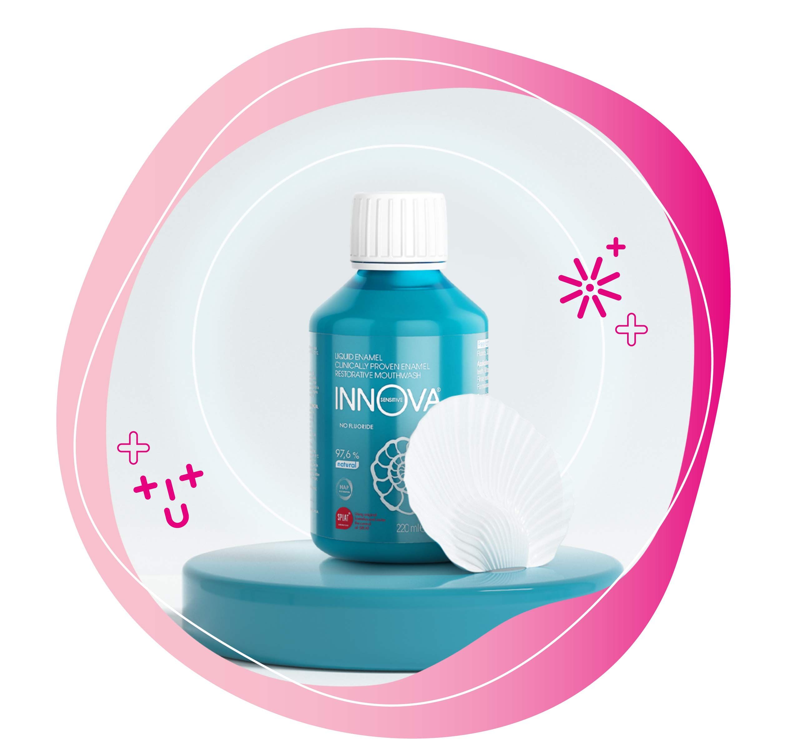 Innova, zubná sklovina, amorfný hydroxyapatit vápenatý, úleva, zuby