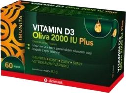 Glenmark Vitamin D3 Oliva 2000 IU Plus 60 kapslí