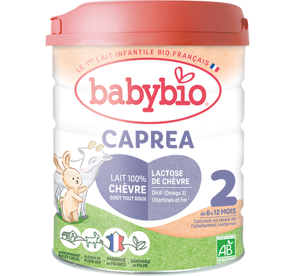 Babybio Caprea 2 pokračovací kozí kojenecké bio mléko 800 g