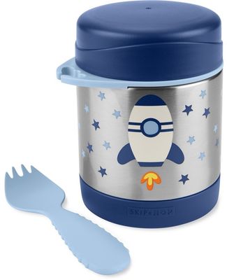 Skip Hop Spark Style Termoska na jídlo se lžičkou/vidličkou Raketa, 3r+ 325 ml