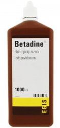 Betadine chirurgická tekutina (H) 1000 ml