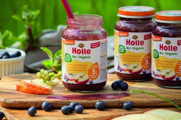 Holle Bio jablko borůvky 190 g