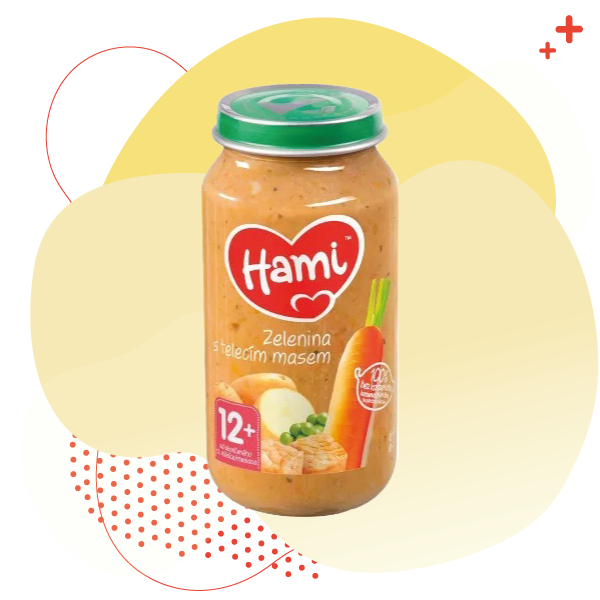 Hami, příkrm, telecí a zelenina