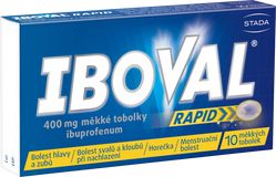 Iboval působí proti bolesti, zánětu a horečce 10 měkkých tobolek