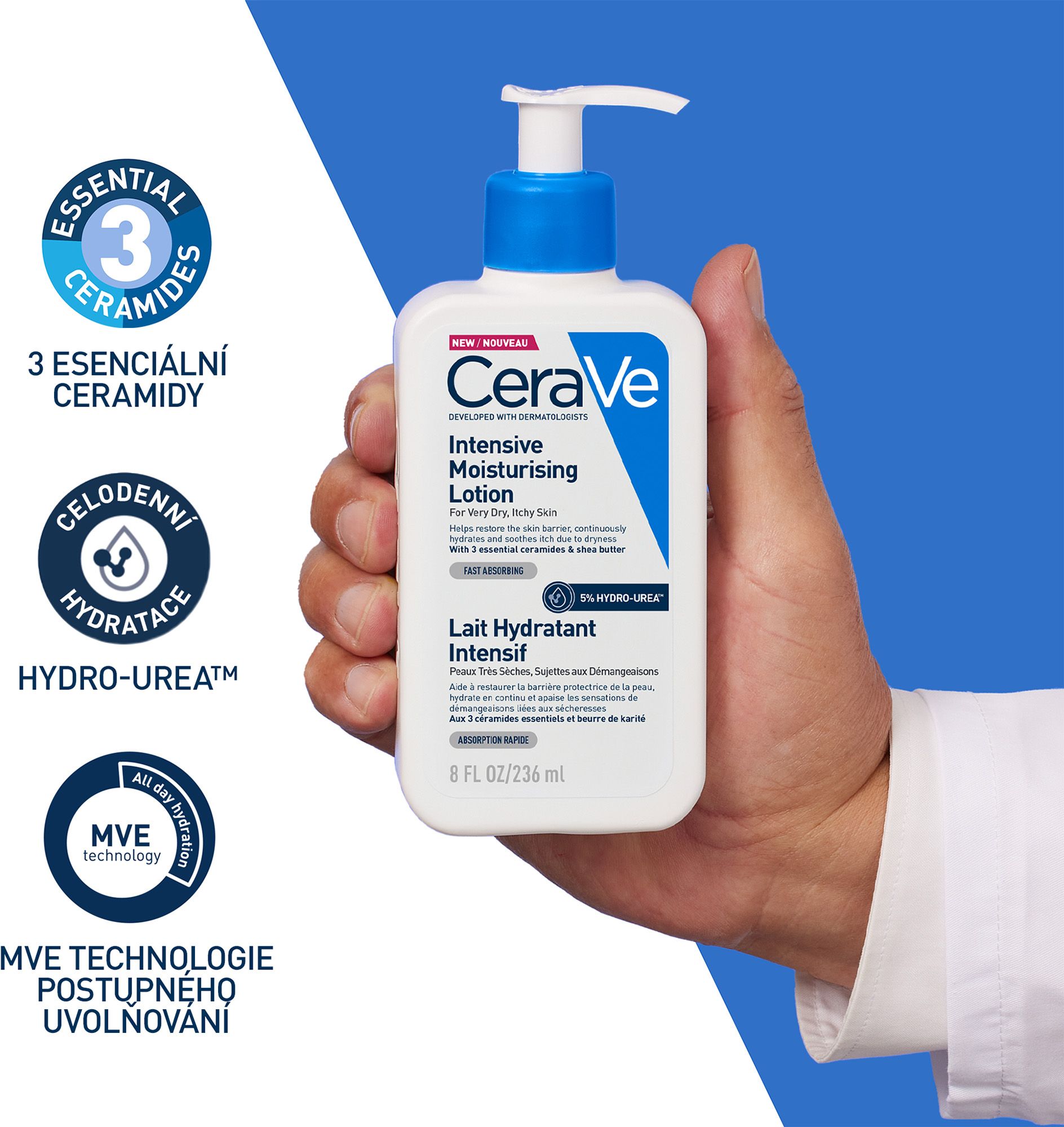 CeraVe Intenzivní hydratační mléko 473 ml