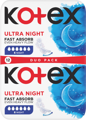 Kotex® UT Night double 12 ks