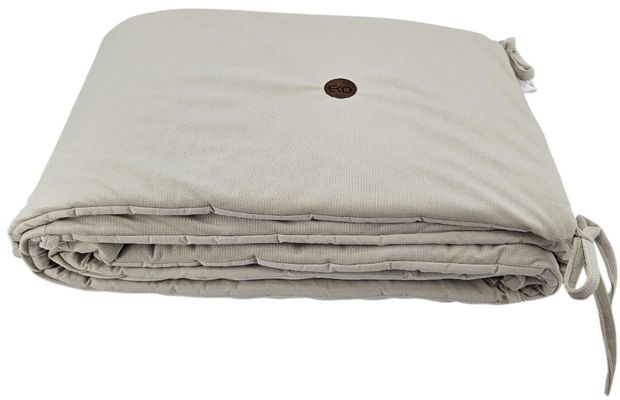 Eko Mantinel do postýlky bavlněný Velvet Light Beige 180 cm